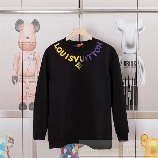 ルイヴィトン 偽物 スタイリッシュ 新作 トレーナー ネックロゴデザイン 話題 LOUIS VUITTON