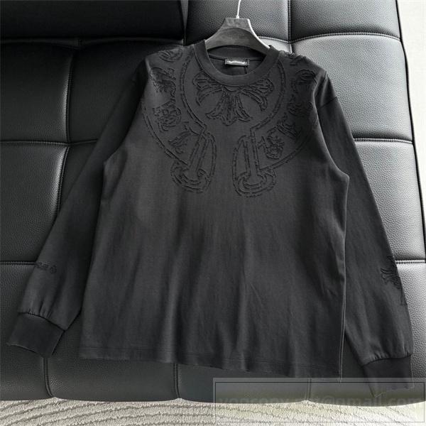 クロムハーツ スーパーコピー 長袖Tシャツ ゴシック刺繍 ラグジュアリー CHROME HEARTS