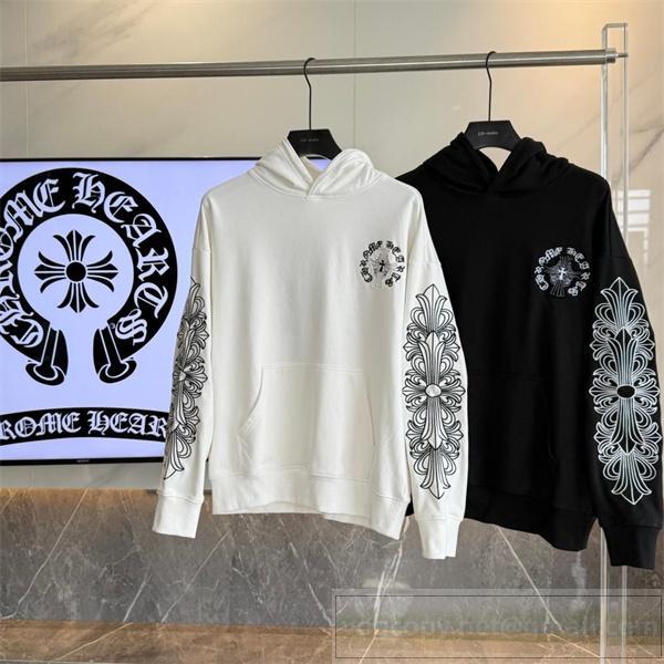 クロムハーツ コピー パーカー スリーブクロス 独創デザイン アーバンスタイル CHROME HEARTS