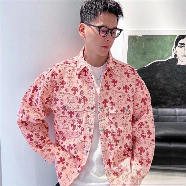 CHROME HEARTS スーパーコピー シャツ 総柄クロス アート エネルギッシュ クロムハーツ