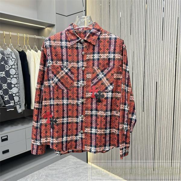  CHROME HEARTS コピー チェックシャツ レトロモード クラシックカジュアル クロムハーツ