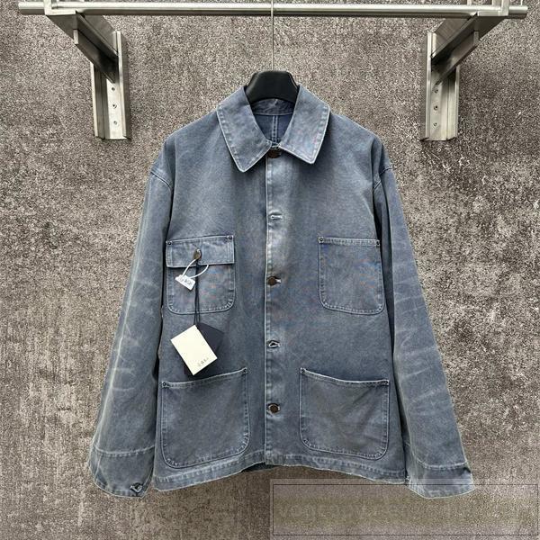 PRADA スーパーコピー デニムジャケット ヴィンテージ風 カジュアル クール レトロ プラダ