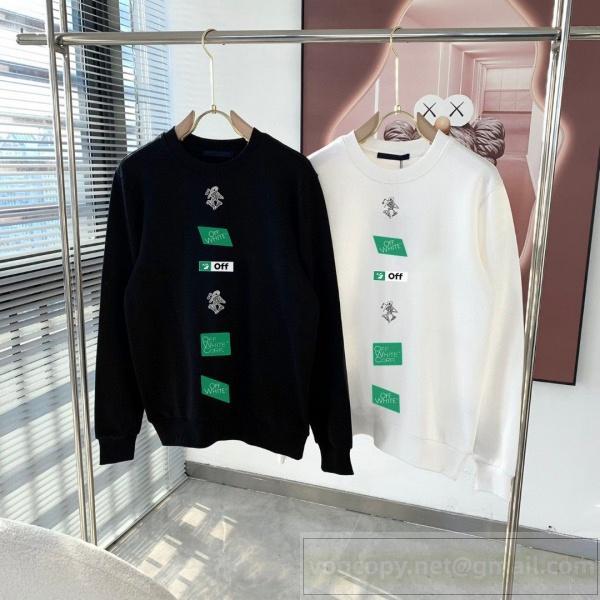 オフホワイト スーパーコピー スウェットシャツ 長袖 クルーネック 最新 人気 Off-White
