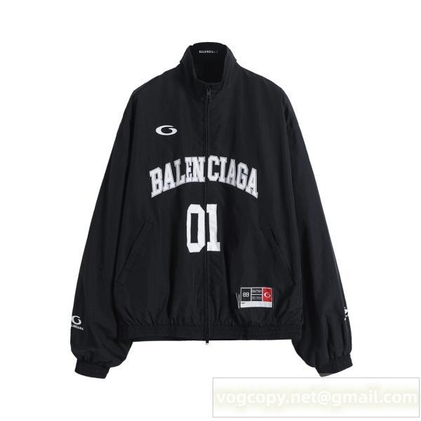 Balenciaga コピー ジャケット スポーツデザイン ブラック 高評価 人気 バレンシアガ