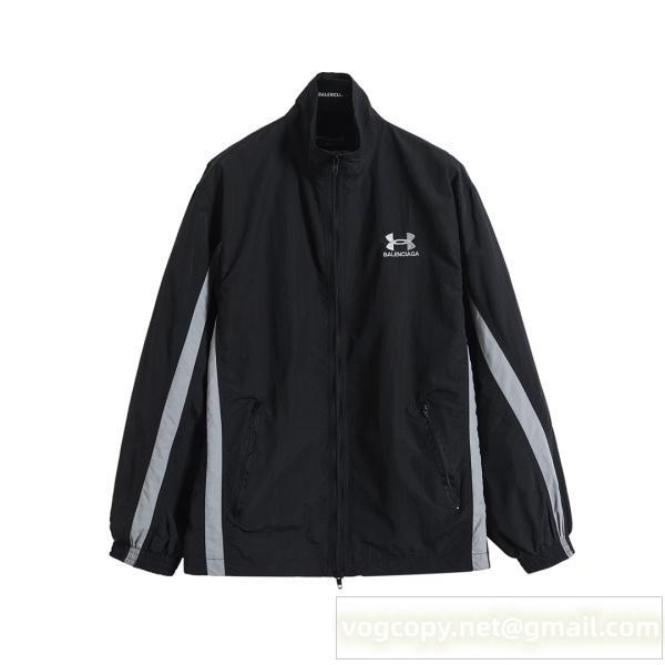 バレンシアガ スーパーコピー ジャケット ブラック スポーツライン 高品質 BALENCIAGA