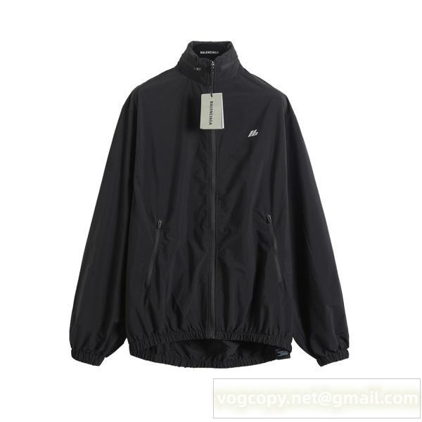 Balenciaga 偽物 ナイロンジャケット シンプル ブラック 定番 激安 バレンシアガ