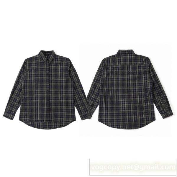 BALENCIAGA 偽物 秋冬定番 チェックシャツ クラシック 上質 かっこいい バレンシアガ