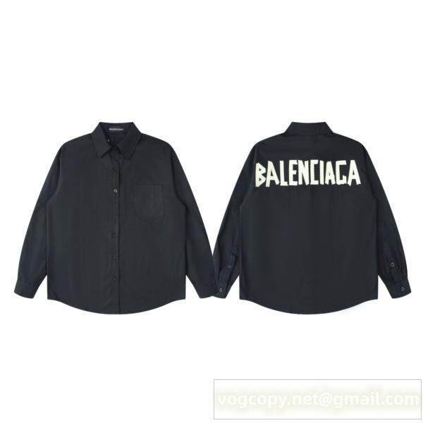 バレンシアガ コピー 冬季注目 シャツ 背面ロゴ シンプル スタイリッシュ BALENCIAGA