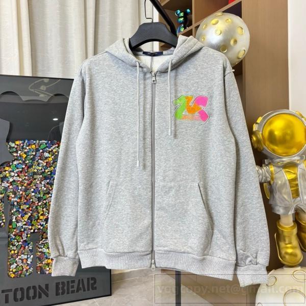 LOUIS VUITTON コピー 秋冬新作 パーカー ジップアップ フーディ カジュアル ルイヴィトン