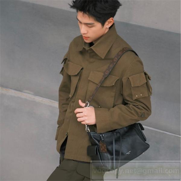 ルイヴィトン コピー ショルダーバッグ 重厚ブラック 洗練チェーン LOUIS VUITTON