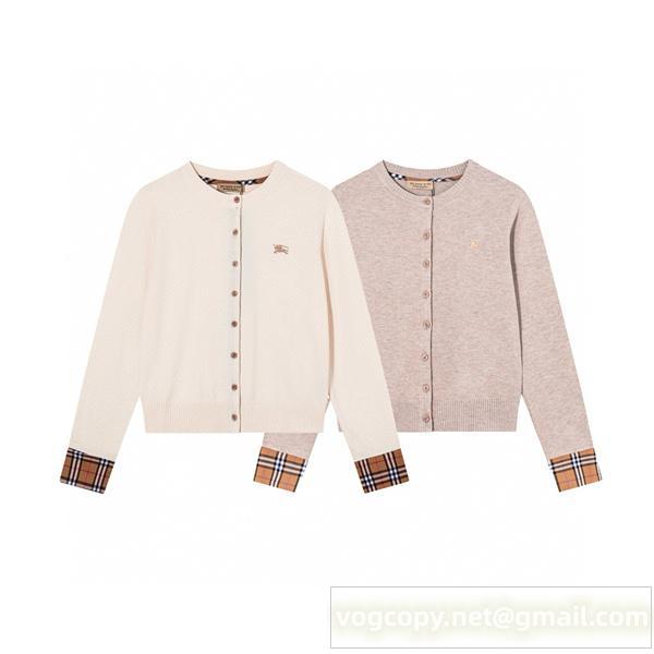 BURBERRY スーパーコピー カーディガン エレガント クラシック チェック袖口 バーバリー