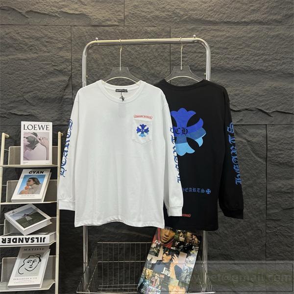 CHROME HEARTS 偽物 長袖Tシャツ クラシック ロゴ カジュアル スタイリッシュ クロムハーツ