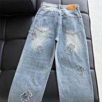 クロムハーツ コピー デニムパンツ クロスステッチ クール エレガント CHROME HEARTS