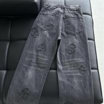 クロムハーツ コピー デニムパンツ クロスステッチ クール エレガント CHROME HEARTS
