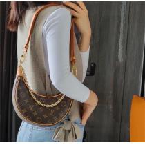  ルイヴィトン コピー バッグ 上品 エレガント チェーン付き ハーフムーン LOUIS VUITTON