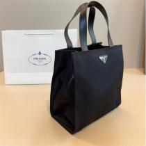 PRADA コピー トートバッグ 上質 シンプル ブラック ナイロン プレミアム プラダ