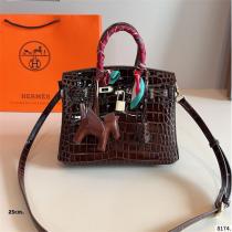 エルメス コピー ハンドバッグ 豪華 エレガント クロコ バーキン25 モード系 HERMES