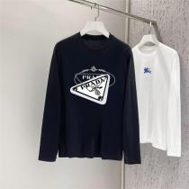 PRADA コピー 長袖Tシャツ ビッグロゴ アイコニック スタイリッシュ プラダ