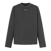 人気 PRADA 偽物 長袖Tシャツ シンプル ロゴワンポイント ベーシック プ...