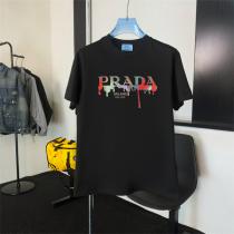 PRADA 偽物 Tシャツ トレンディ モダン ペイントロゴ 新登場 着心地抜群...
