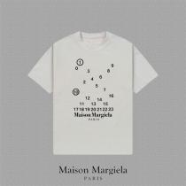 メゾンマルジェラ 偽物 Tシャツ 数字 シンプル 個性派 スタイリッシュ Maison Margiela