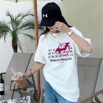 Maison Margiela コピー Tシャツ アート風グラフィック モダン 洗練 メゾンマルジェラ