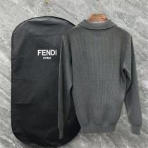 FENDI コピー ニット 襟付き ハーフジップ モンスターアイ エレガント おすすめ フェンディ