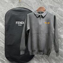 FENDI コピー ニット 襟付き ハーフジップ モンスターアイ エレガント おすすめ フェンディ