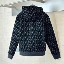 フェンディ  スーパーコピー ジップパーカー FFロゴ 総柄 シンプル モダン 上品 FENDI