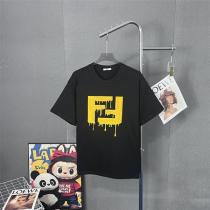 フェンディ スーパーコピー Tシャツ ドリップロゴ デザイン 個性派 ユニーク FENDI