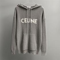 セリーヌ スーパーコピー ニットパーカー シンプル グレー 上品 快適 CELINE