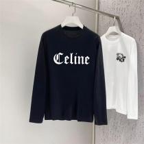 CELINE コピー 長袖Tシャツ ロゴプリント シンプル クラシック 洗練 セリーヌ