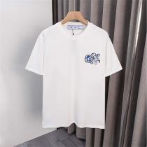 オフホワイト コピー ブルーレタリング ポップデザイン 半袖Tシャツ Off-White