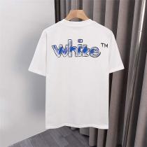 オフホワイト コピー ブルーレタリング ポップデザイン 半袖Tシャツ Off-White