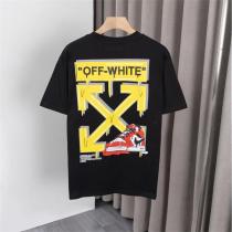 Off-White スーパーコピー イエローアロー バックプリント 個性派 Tシャツ オフホワイト