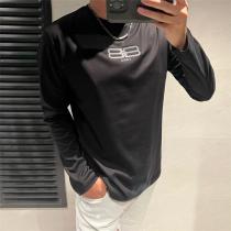 バレンシアガ 偽物 長袖Tシャツ BBロゴ シンプル パリスタイル 新登場 BA...