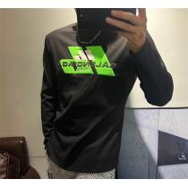 バレンシアガ 偽物 長袖Tシャツ グリーンロゴ ストリート モード 本格派 BA...