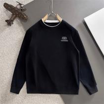 BALENCIAGA 偽物 長袖Tシャツ BBロゴ クラシック グレー おしゃれ バレンシアガ