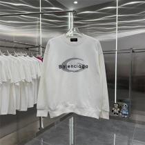 BALENCIAGA スーパーコピー 長袖Tシャツ モノトーン ロゴプリント バレンシアガ