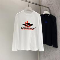 限定 BALENCIAGA コピー 長袖Tシャツ スポーツロゴ モダンデザイン バレンシアガ
