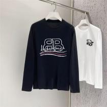 バレンシアガ スーパーコピー 長袖Tシャツ BBロゴ 刺繍ライン 入手困難 BALENCIAGA