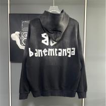 バレンシアガ 偽物 個性的 ユニーク プリント パーカー トレンド 上質 BALENCIAGA