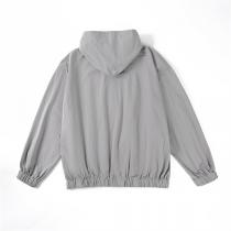 BALENCIAGA スーパーコピー ジャケット 軽量 モダン フード付き グレー バレンシアガ