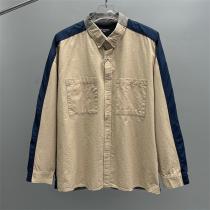 バレンシアガ 偽物 シャツ 個性派 スタイリッシュ 切替デザイン ベージュ BALENCIAGA