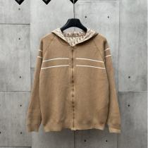 DIOR スーパーコピー パーカー フルジップ ボーダーライン カジュアル スポーティ ディオール