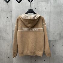 DIOR スーパーコピー パーカー フルジップ ボーダーライン カジュアル スポーティ ディオール