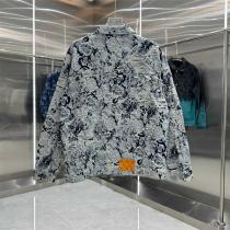 LOUIS VUITTON コピー デニムジャケット フローラルデザイン 個性派スタイル 新作 ルイヴィトン