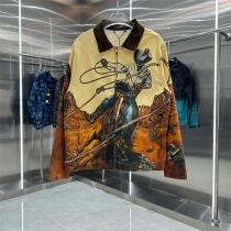 LOUIS VUITTON 偽物 ウエスタン カウボーイ プリント 限定感 デザイン ジャケット ルイヴィトン