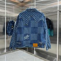ルイヴィトン コピー パッチワーク モノグラム ヴィンテージ風 デニム ジャケット LOUIS VUITTON