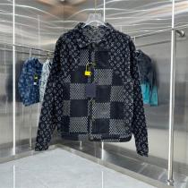 ルイヴィトン コピー パッチワーク モノグラム ヴィンテージ風 デニム ジャケット LOUIS VUITTON